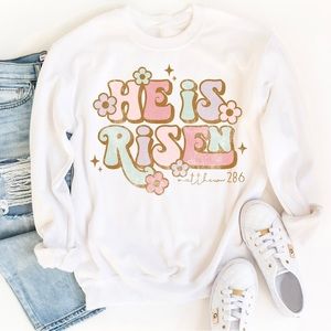 🌸✝️ “He Is Risen” sweatshirt ✝️🌸
